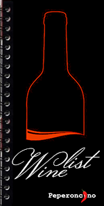 Peperoncino Wine list